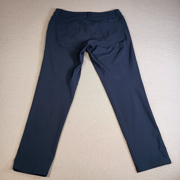 Lululemon ABC Slim Fit Warpstreme 5-Pocket Men's 34 Blue Performance Pants - Picture 3 of 11